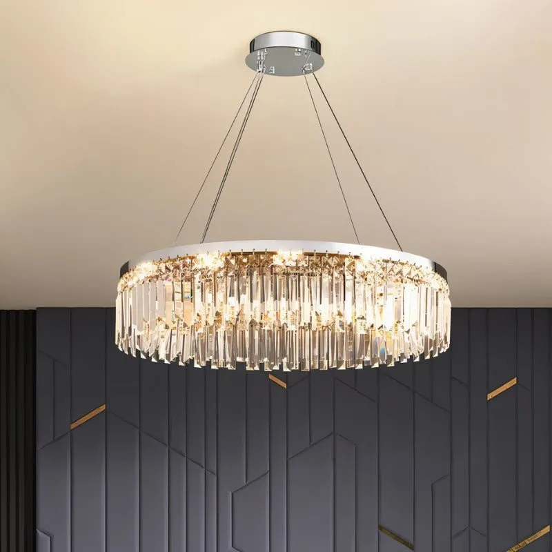 Chris Crystal Round Chandelier