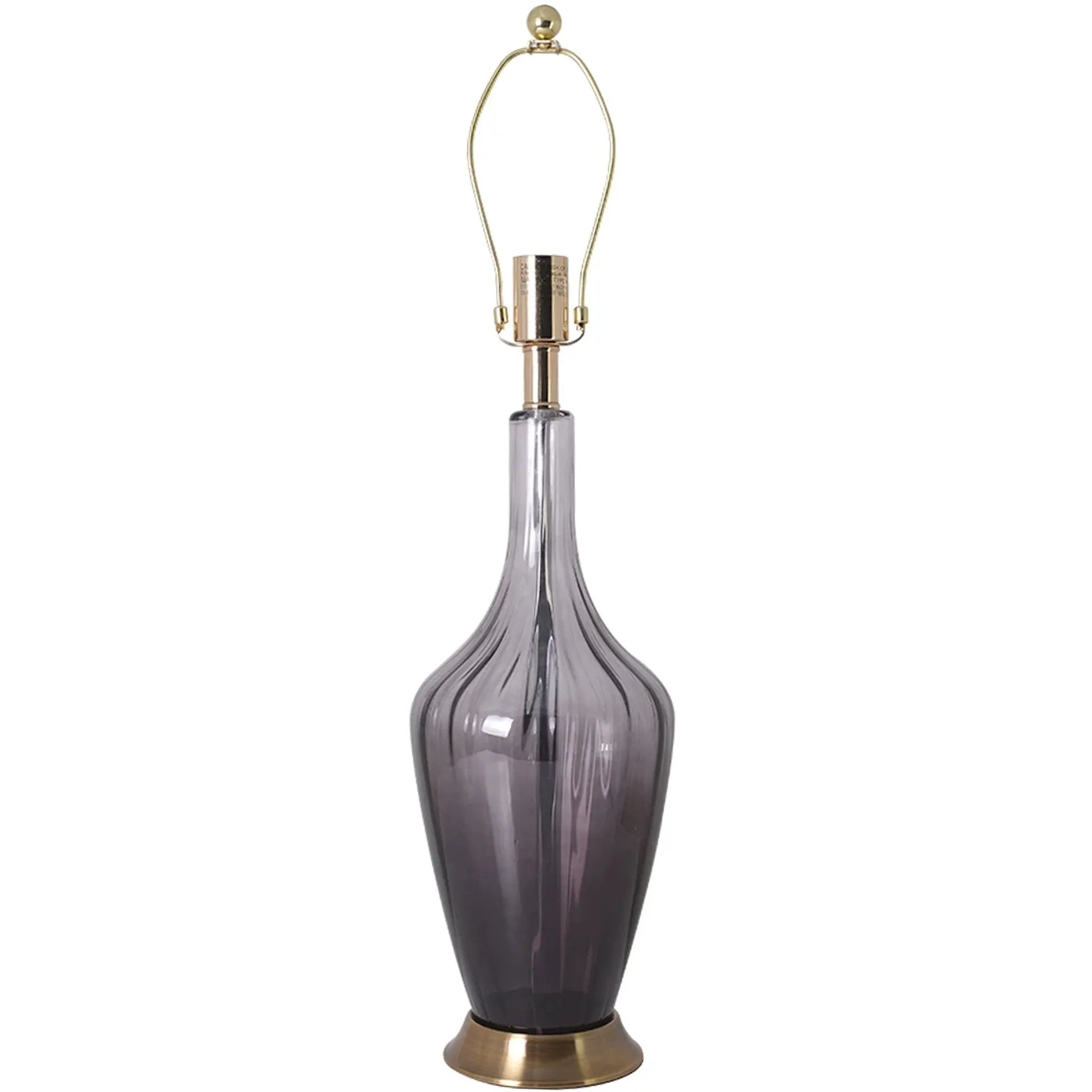Clavel Translucent Glass Table Lamp 31" - Gray Ombre/Golden Yarn Shade (Set of 2)