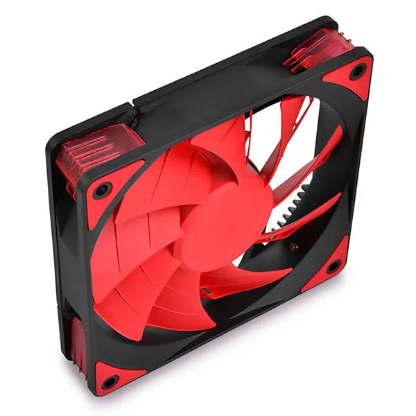 DeepCool TF120MM Case Fan Features Unique Patented 2-Layer Blade Design With Built-in Red LED