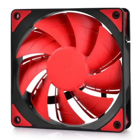 DeepCool TF120MM Case Fan Features Unique Patented 2-Layer Blade Design With Built-in Red LED