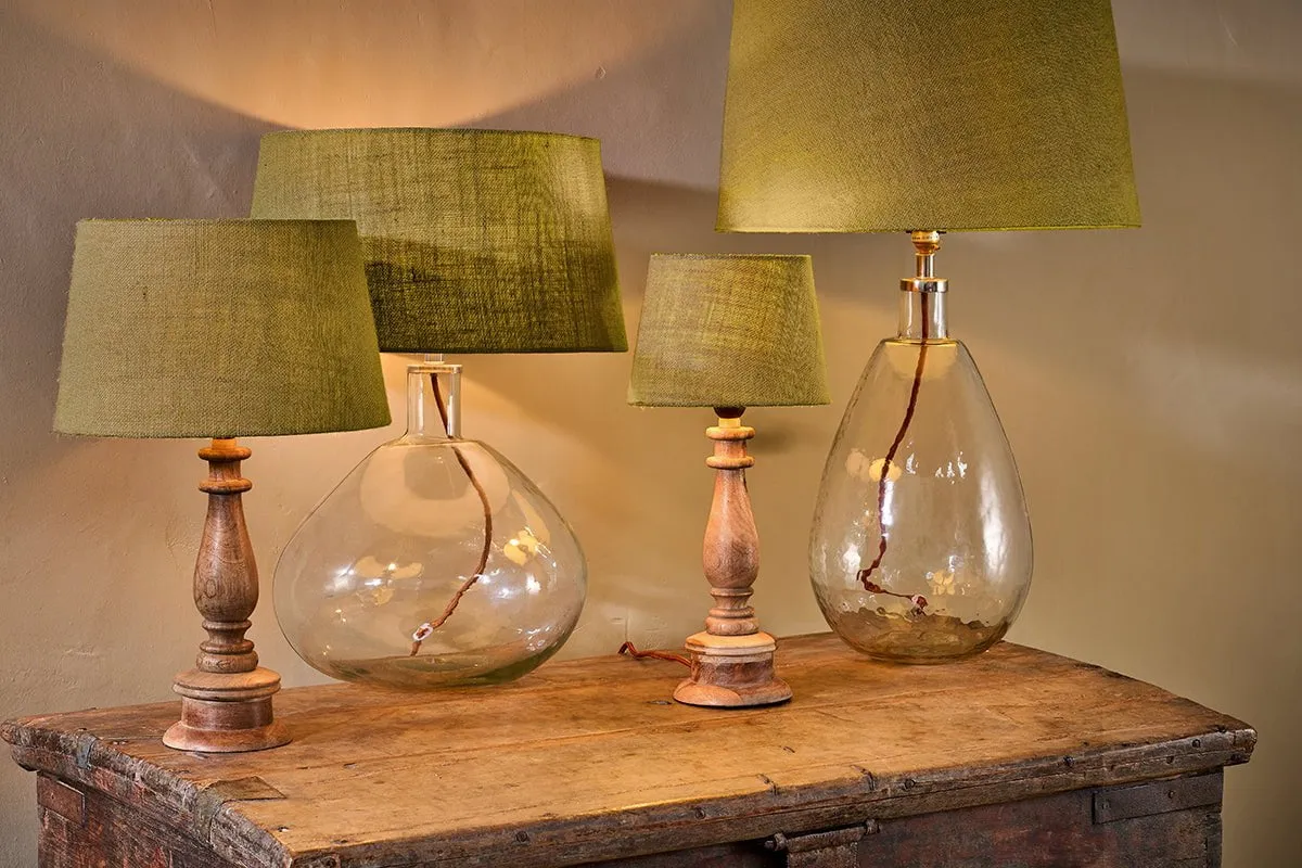 Dia Jute Lampshade - Olive
