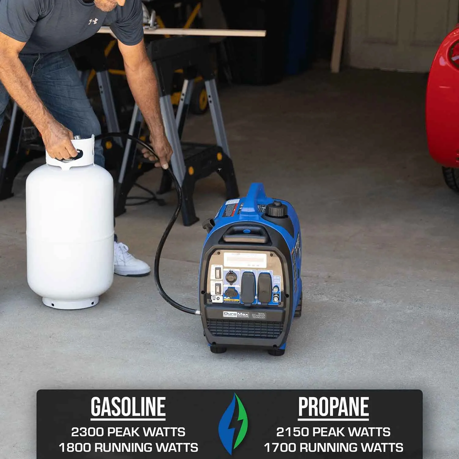 DuroMax XP2300iH Dual Fuel Portable Inverter Generator w/ CO Alert | 2300 Watts