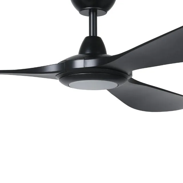 Eglo Kurrawa 72 Inch DC Fan 20W LED Tri-Col Black