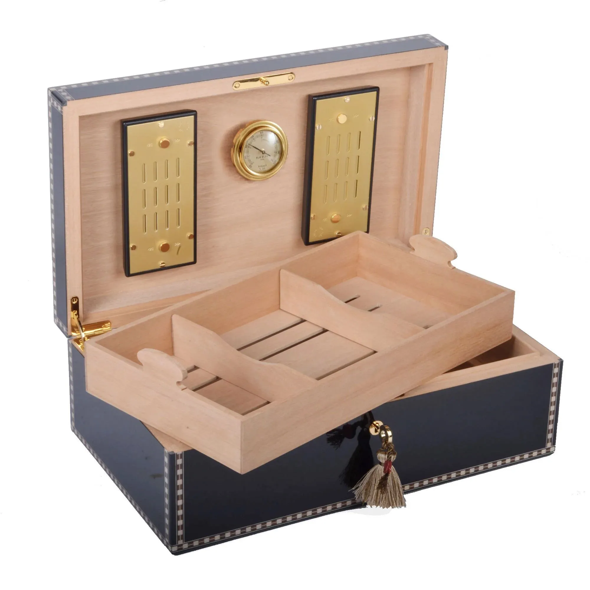 Elie Bleu Black Sycamore Medals Humidor (120 Cigars)