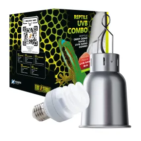 Exo Terra Deep Dome Fixture and UVB Combo - Nano