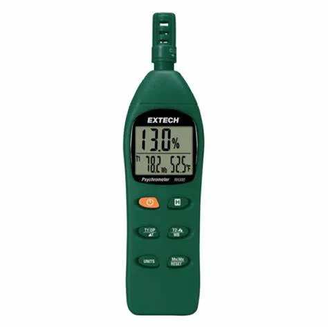 Extech RH300 Hygro-Thermometer Psychrometer (Humidity, Wet bulb, Dew Point, Air Temp  External Probe)