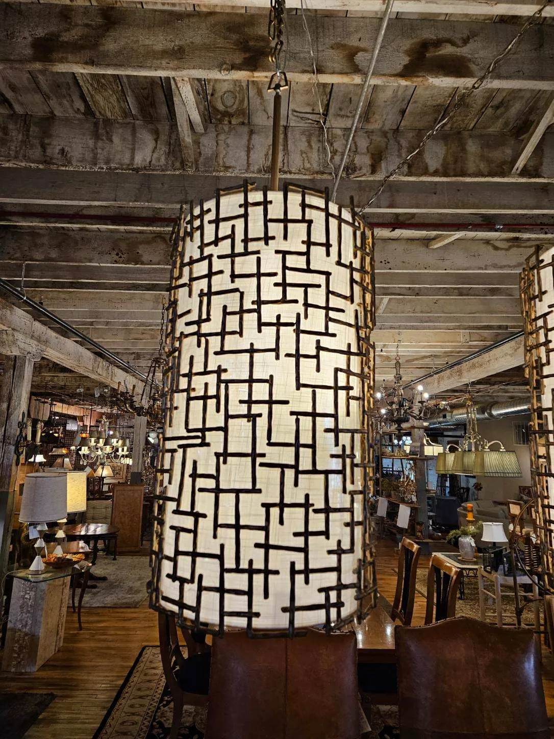 Fredrick Raymond Hinkley Lighting Co. Hanging Light, Pendant,"Farrah" Burnished Gold