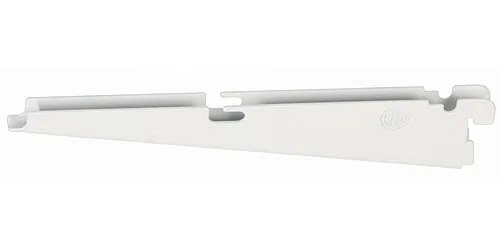 freedomRail 9 Inch Wire Shelf Bracket - White