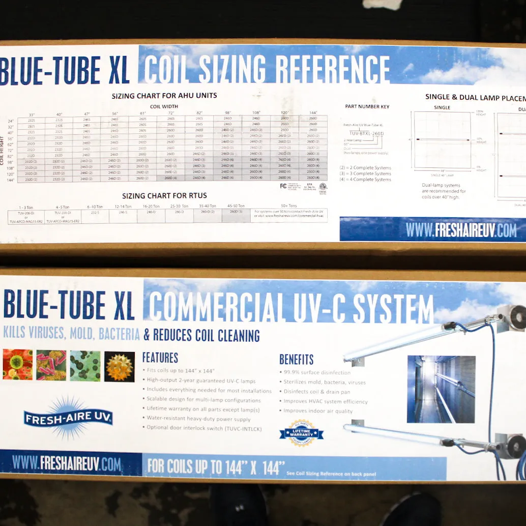 Fresh-Aire 32" High-Output Dual Blue-Tube XL UV System TUVC-TRS-232D-HO-BTXL