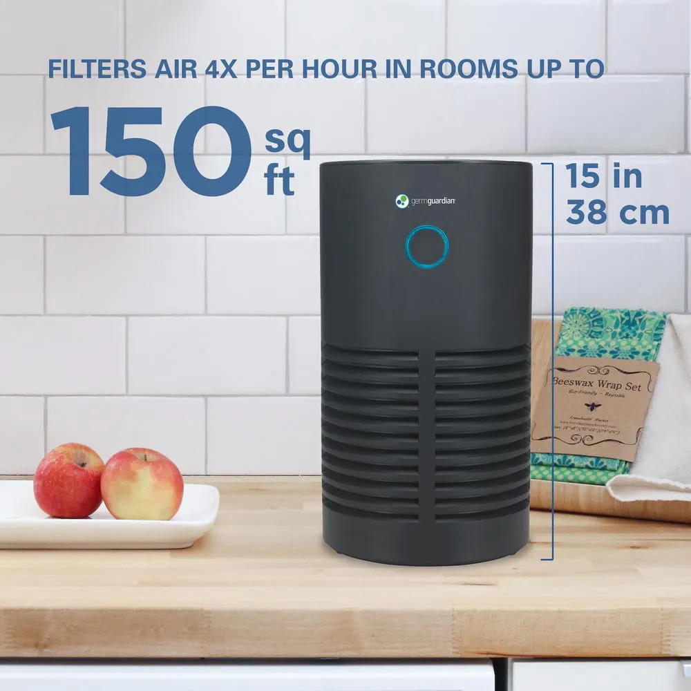 GermGuardian Air Purifier with HEPA Filter, UV-C, Removes Odors, Smoke, Mold, 150 Sq. ft, AC4700BDLX