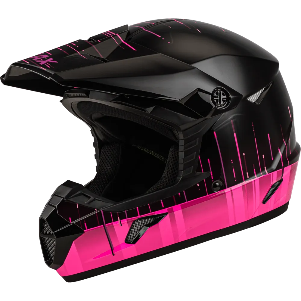 Gmax MX-46 Frequency Off-Road Helmet Black/Pink