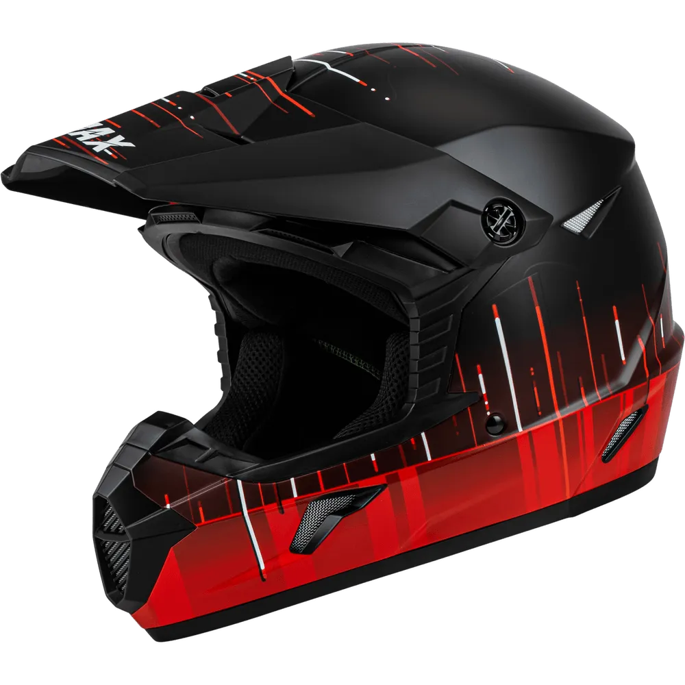 Gmax MX-46 Frequency Off-Road Helmet Matte Black/Red