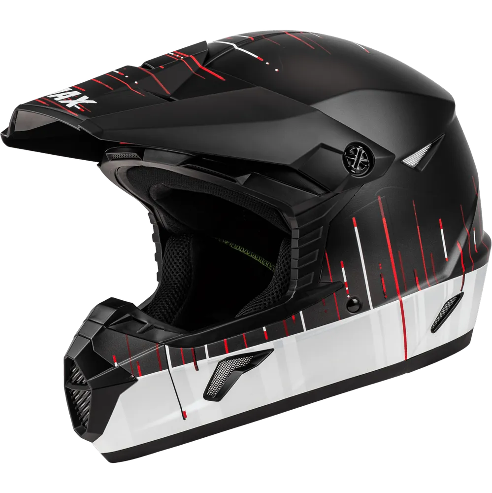 Gmax MX-46 Frequency Off-Road Helmet Matte Black/White
