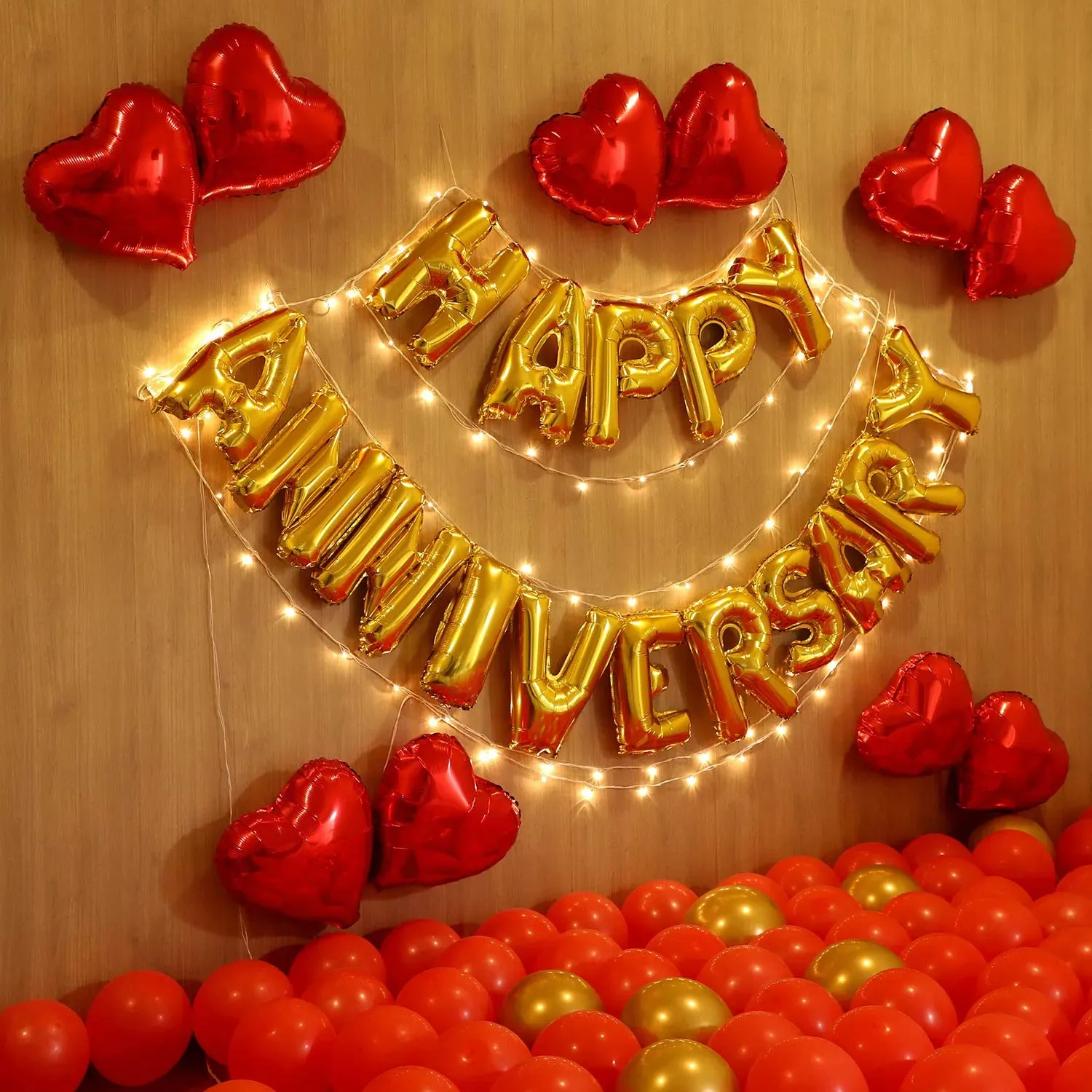 Happy Anniversary Decoration Kit Pack of 84 Pcs