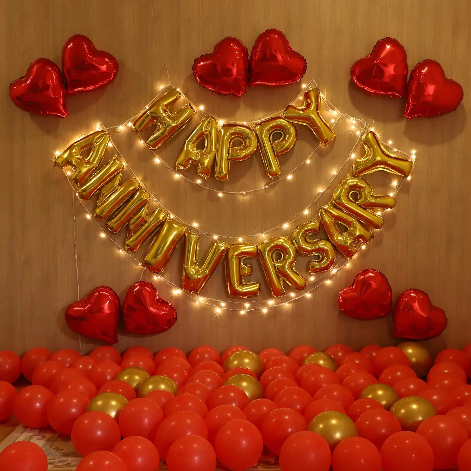 Happy Anniversary Decoration Kit Pack of 84 Pcs