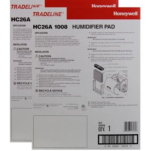 Honeywell HC26A1008 - Humidifier Water Panel for Large Bypass and Fan-Powered Humidifiers