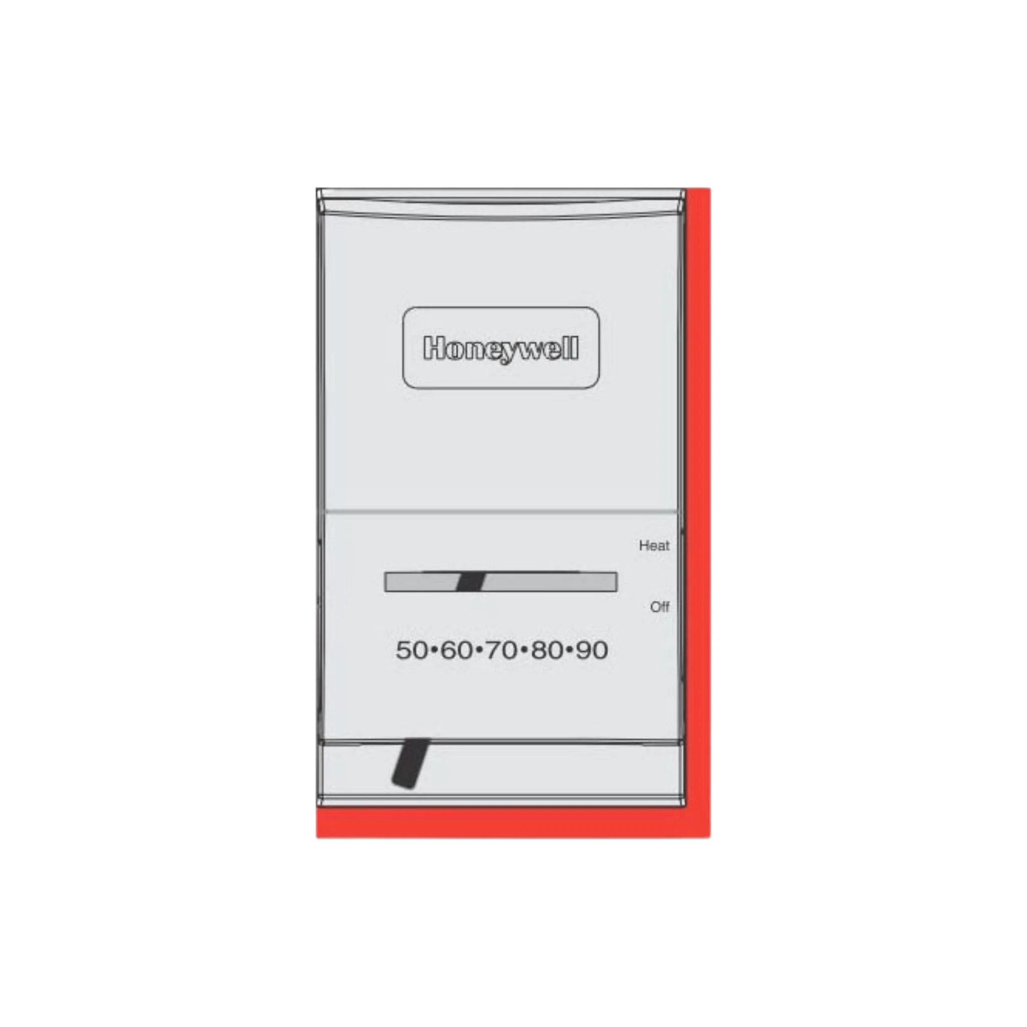 Honeywell T822L1000 24V Vertical Mount Mercury Free Single Stage Cool