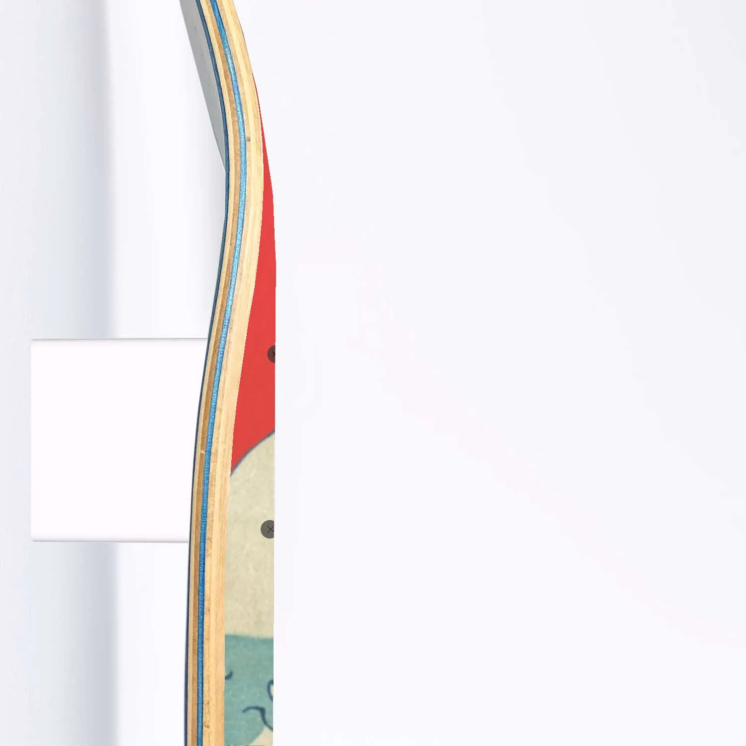 Japanese wave abstract skateboard art
