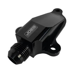 JOES 90 Degree Water Neck - 8 AN Male - Bolt-On - Aluminum - Black - Suzuki GSXR 600 2007