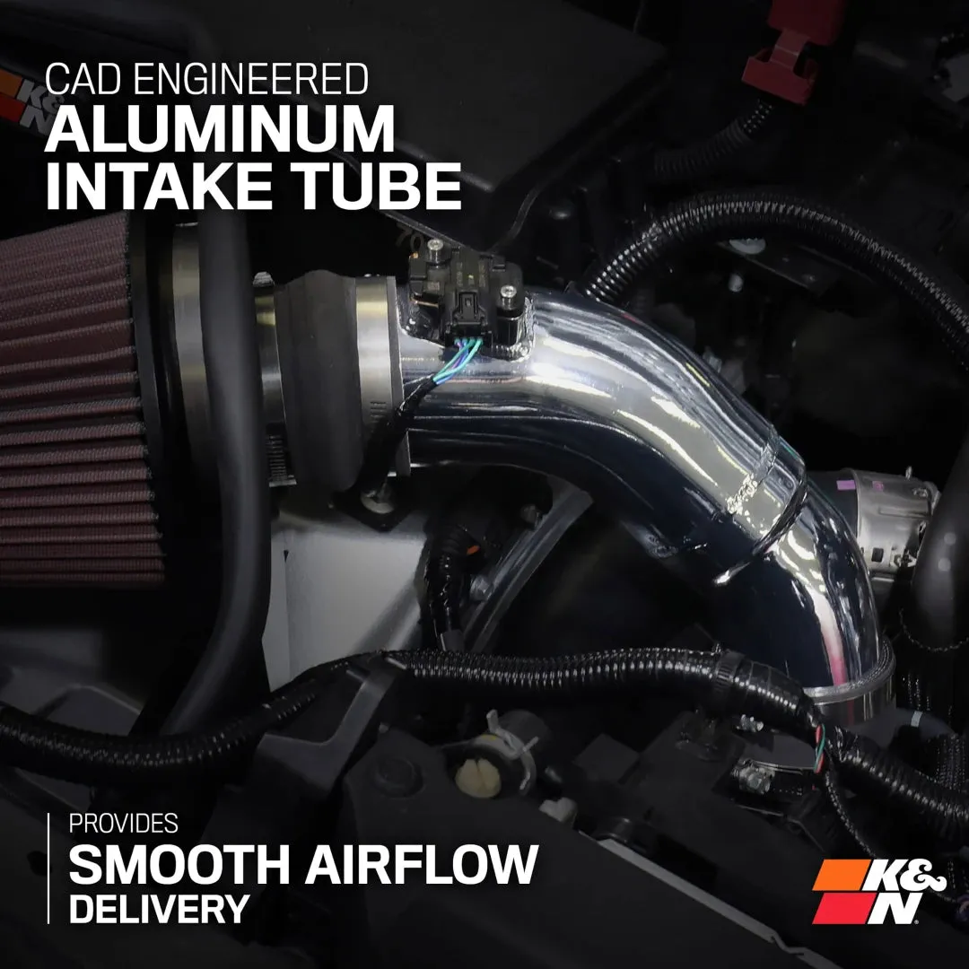 K&N Cold Air Intake System High Flow Air Filter Aluminum Tube For Tacoma (2024-Current)