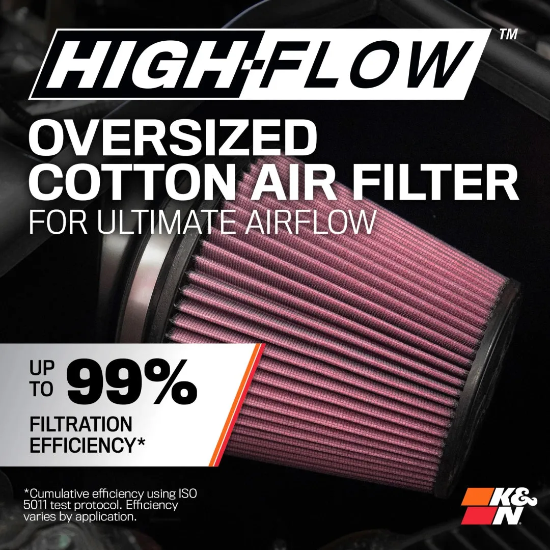K&N Cold Air Intake System High Flow Air Filter Roto-Mold Tube For Tacoma (2024-Current)