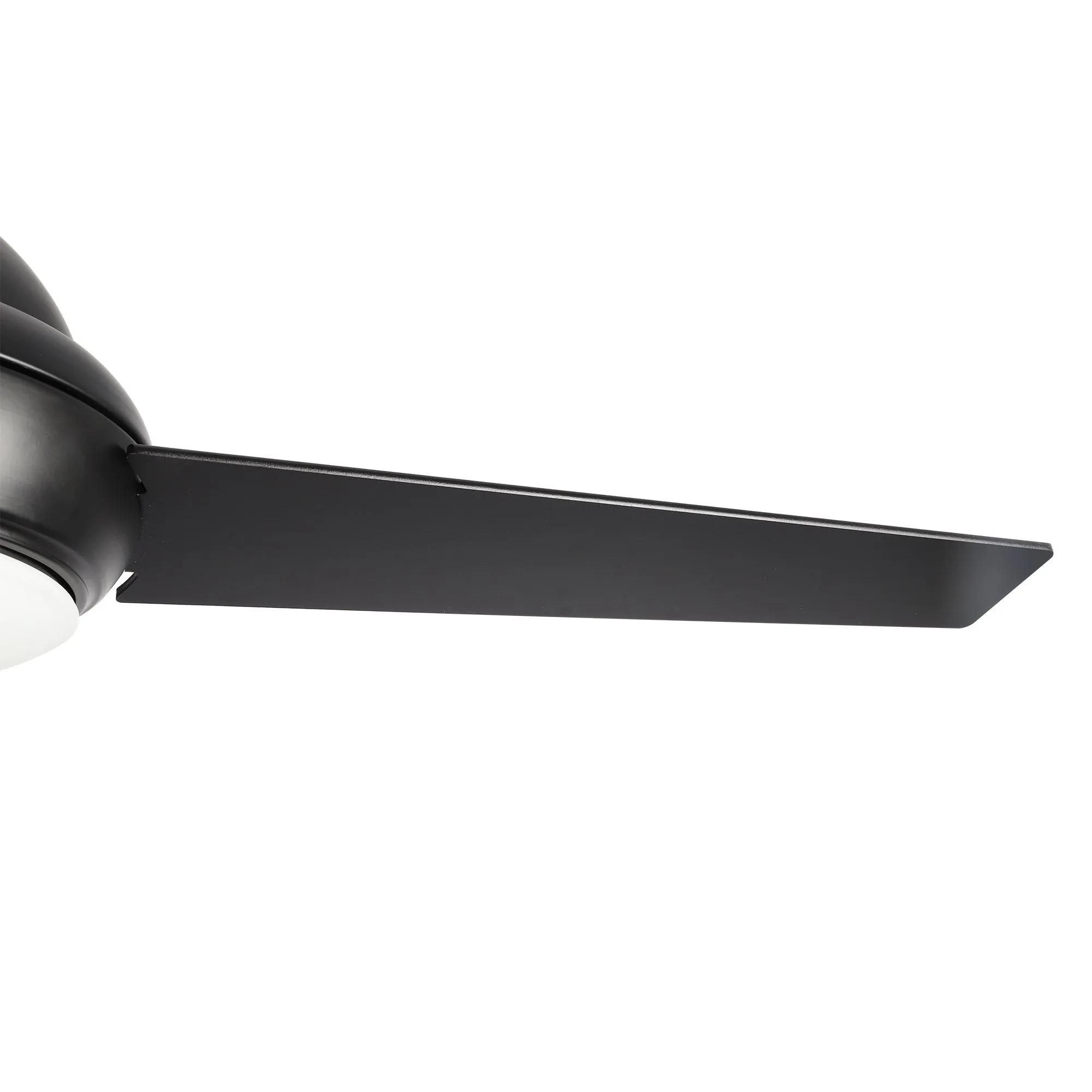 KENDRICK 52 inch 3-Blade Ceiling Fan with LED Light Kit & Remote Control - Black/Black
