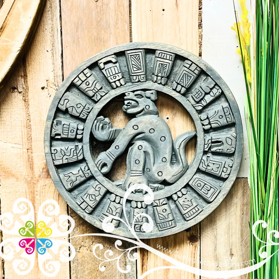 Large Natural Hand Carve Mexican Calendars