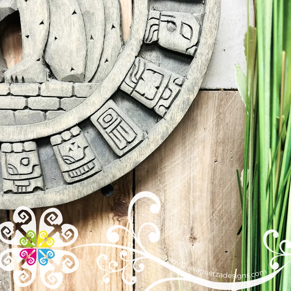 Large Natural Hand Carve Mexican Calendars