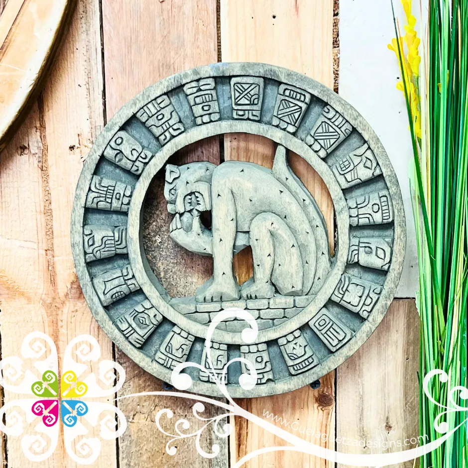 Large Natural Hand Carve Mexican Calendars