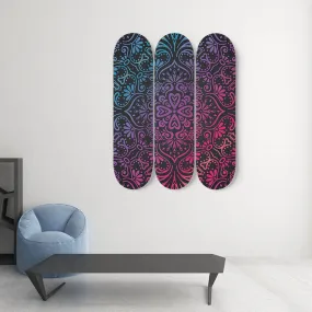 Mandala Skateboard Wall Art