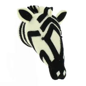 Mini Zebra Head Wall Mount