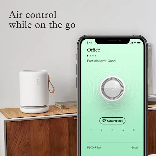 Molekule - Air Mini  - FDA-Cleared Medical Air Purifier with Particle Sensor and PECO Technology for Smoke, Allergens, Pollutants, Viruses, Bacteria, and Mold- 250 sq. ft.