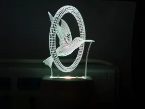 Multicolor Acrylic Glass Night Lamp for Kids Bedtime