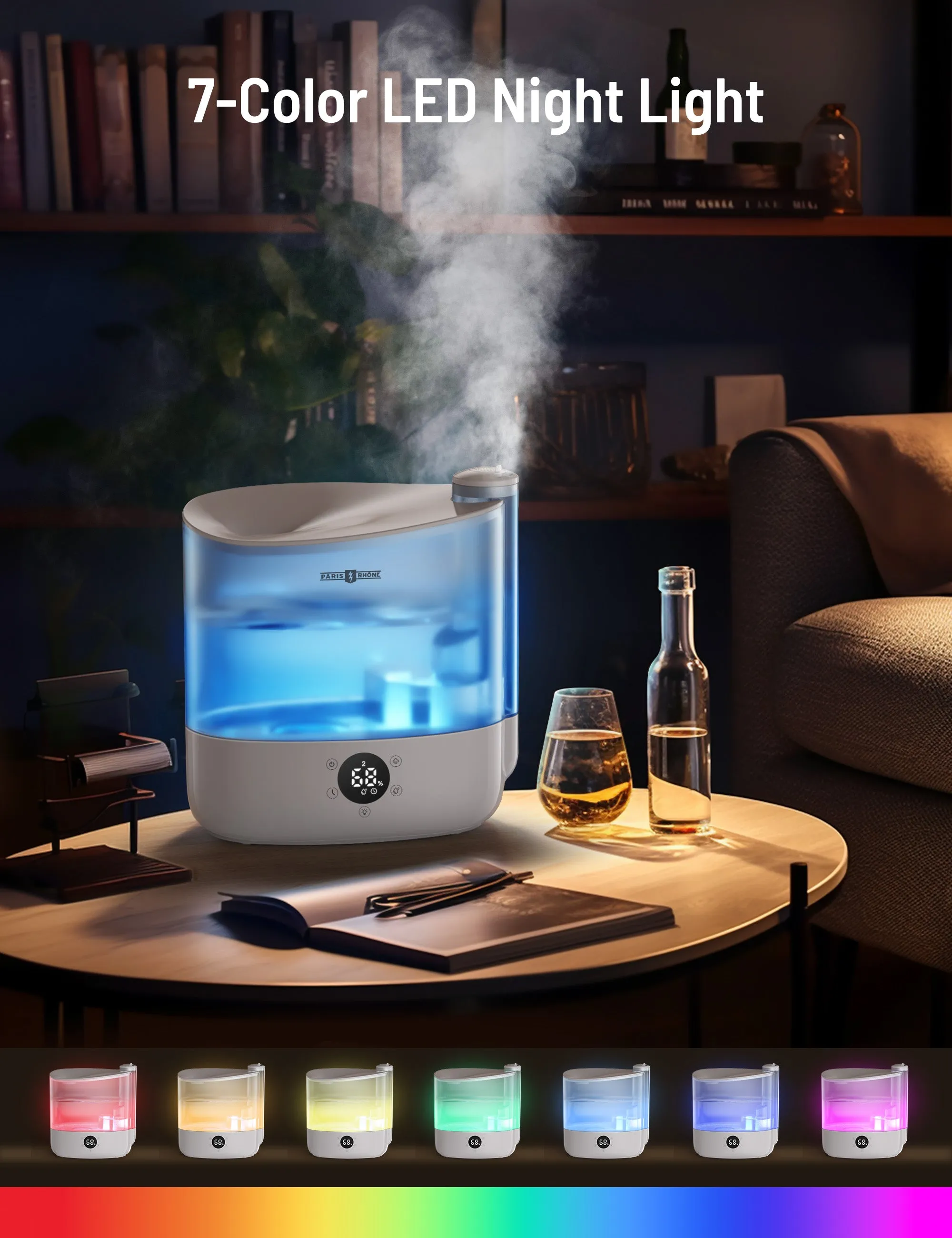 PARIS RHÔNE |6L 60H Wifi Smart Top Fill Humidifiers with App
