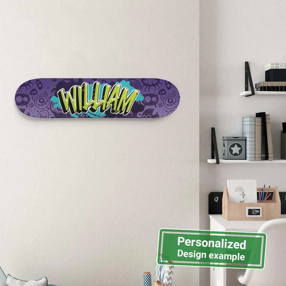 Personalized Fantastic Graffiti Doodle Skateboard Wall Art