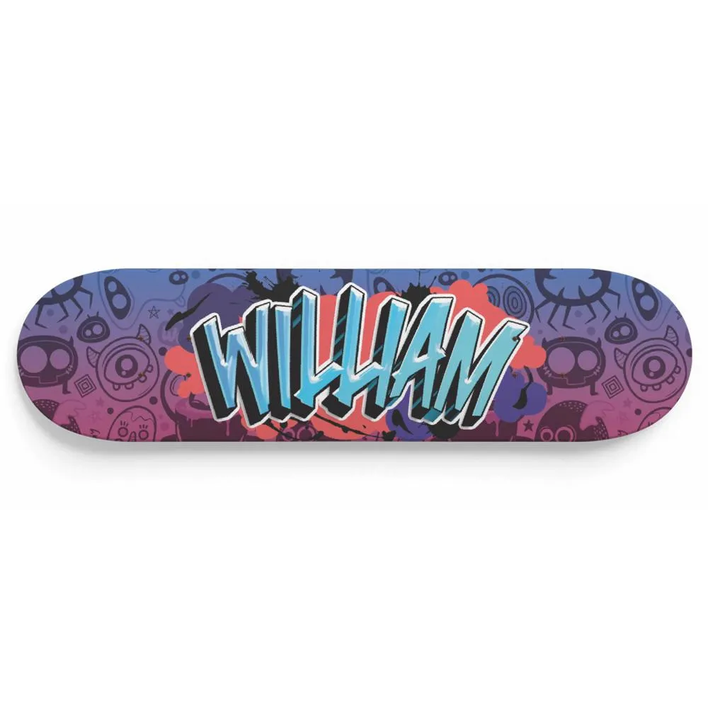 Personalized Fantastic Graffiti Doodle Skateboard Wall Art