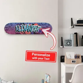 Personalized Fantastic Graffiti Doodle Skateboard Wall Art