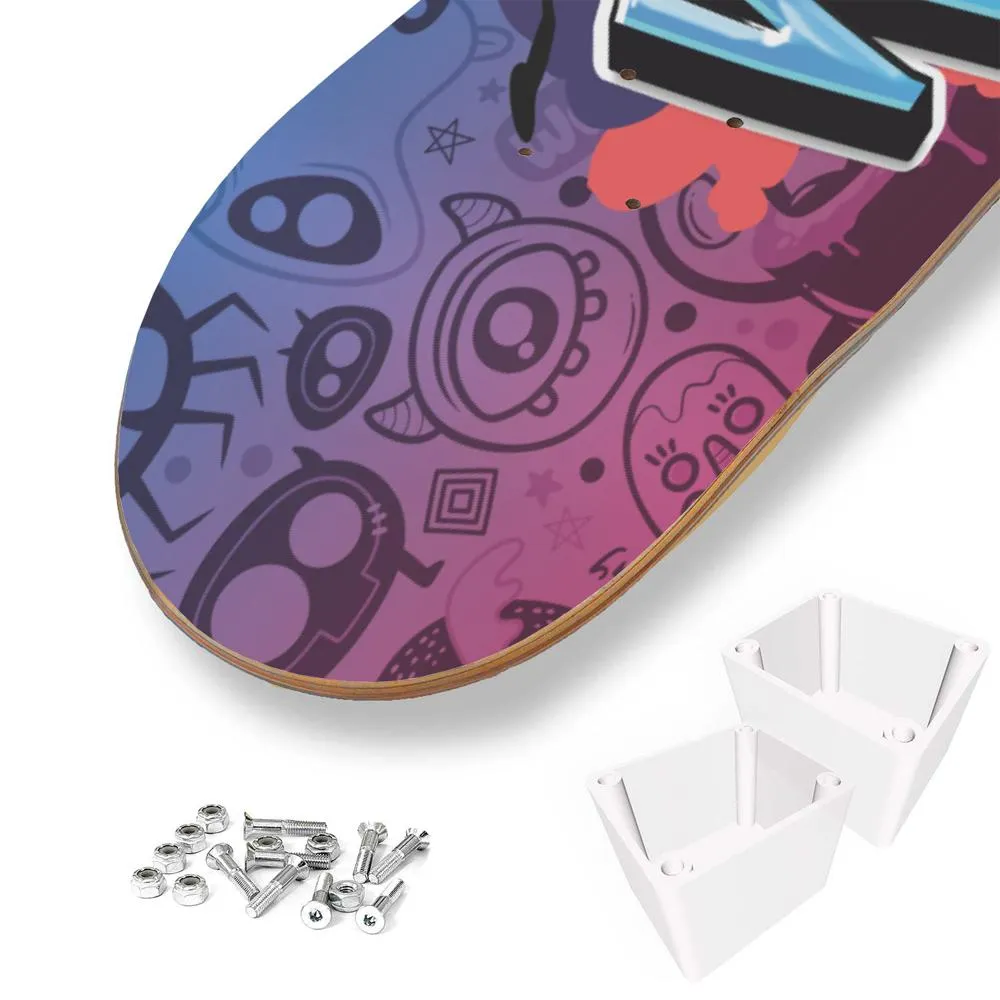 Personalized Fantastic Graffiti Doodle Skateboard Wall Art