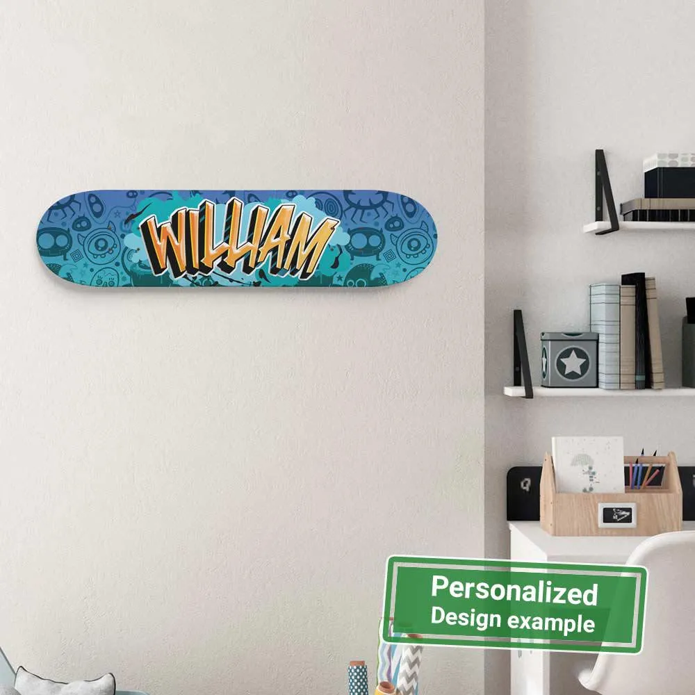 Personalized Fantastic Graffiti Doodle Skateboard Wall Art