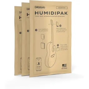 Planet Waves PW-HPRP-03 D'Addario Two Way Humidification System Replacement Packets, 3-pack, White Black Red Blue