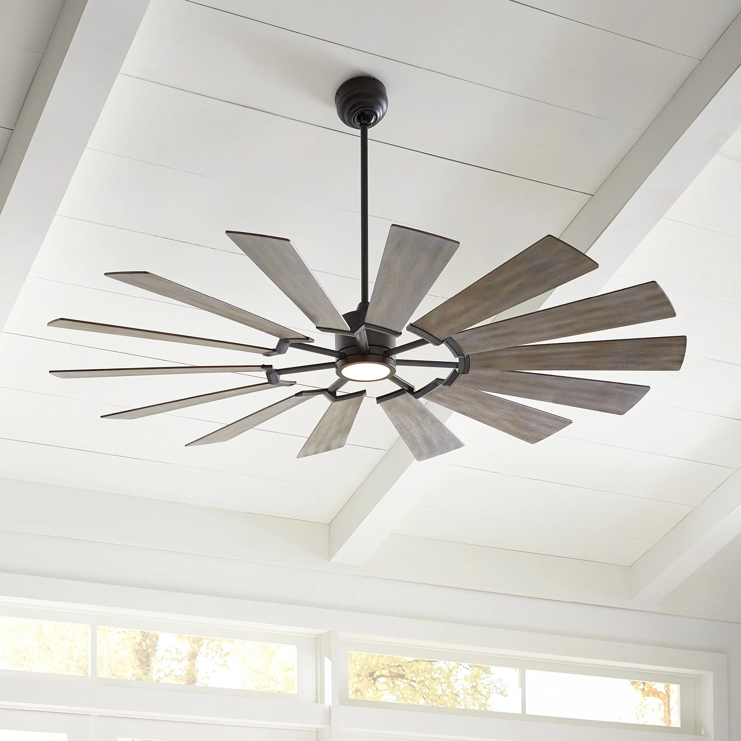 Prairie Grand Indoor / Outdoor Ceiling Fan with Light