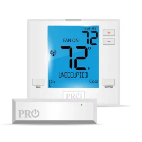Wireless Digital LCD Non-Programmable Thermostat for PTAC & PTHP, Stages 2H/1C - Pro1 T731W