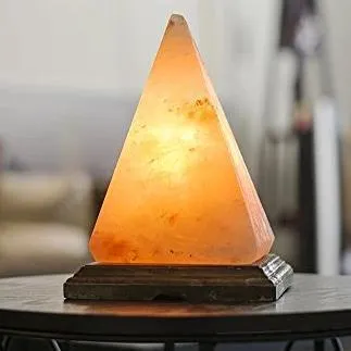 Pyramid Himalayan Salt Lamp Crystal Rock Air Purifier
