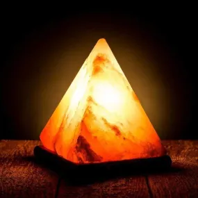 Pyramid Himalayan Salt Lamp Crystal Rock Air Purifier