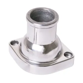 Racing Power Water Neck - 1-1/2" ID Hose - O-Ring - Stainless Hardware - Aluminum - Polished - GM LS-Series