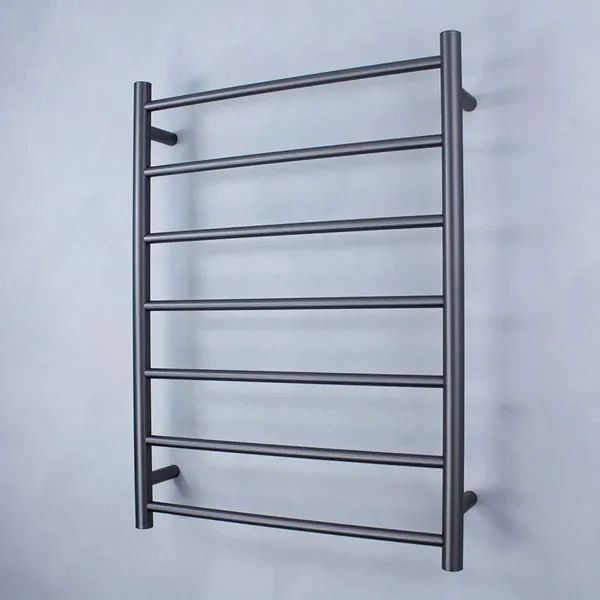 Radiant Round 7 Bar Heated Rail 600mmx800mm Gun Metal