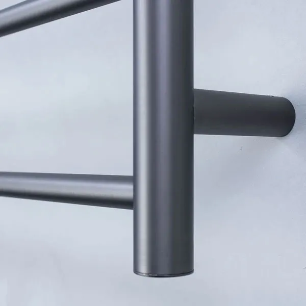 Radiant Round 7 Bar Heated Rail 600mmx800mm Gun Metal