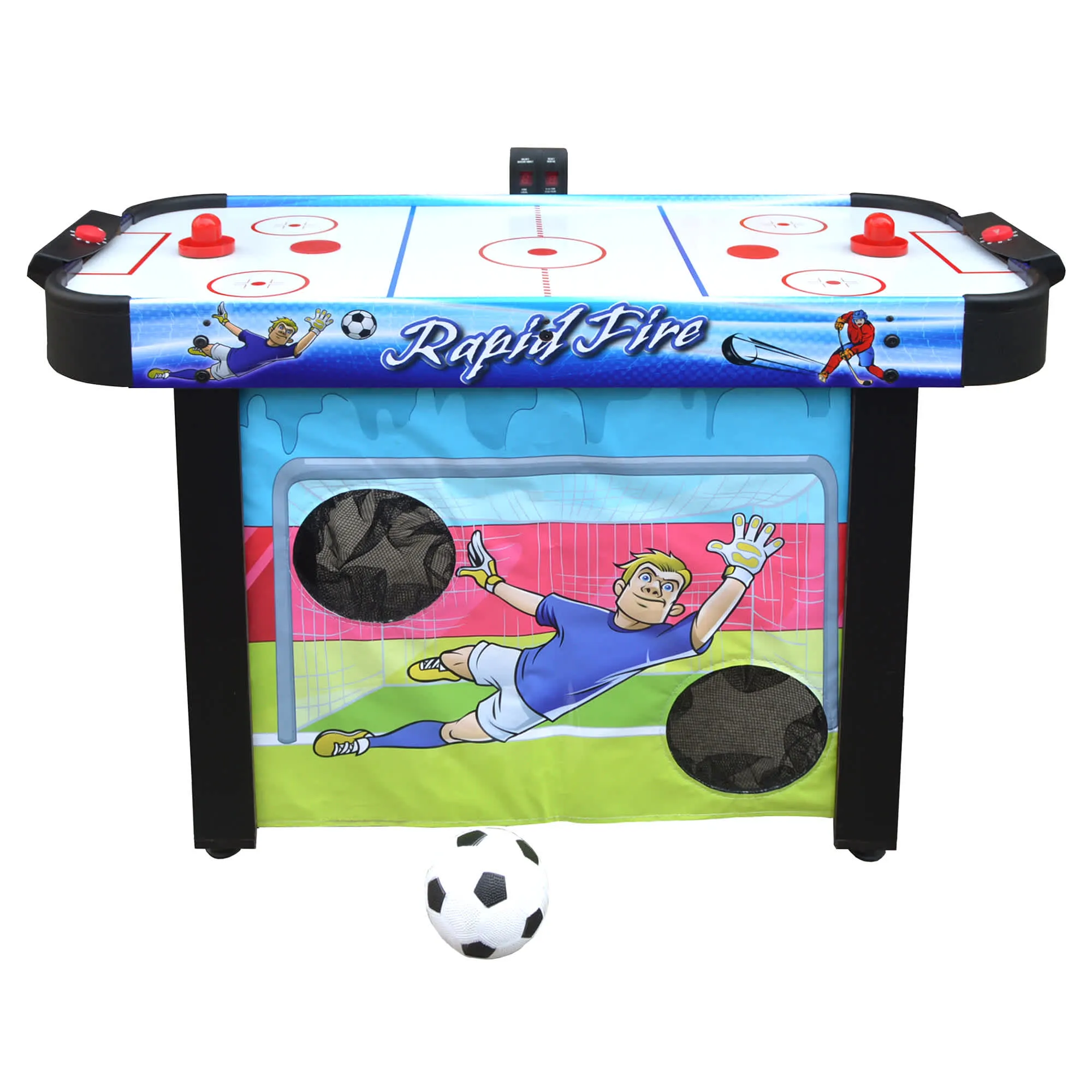 Rapid Fire 42-in Air Hockey 3-in-1 Multi-Game Table