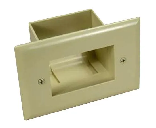 Recessed Low Voltage Cable Plate, Easy Mounts