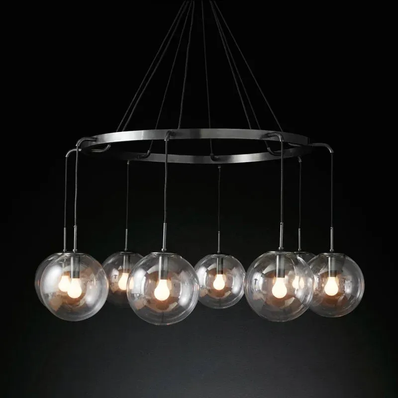 SAVA| Molecule Hall Living Room Restaurant Suspension Light Fixtures Minimalist Design Glass Ball Chandelier